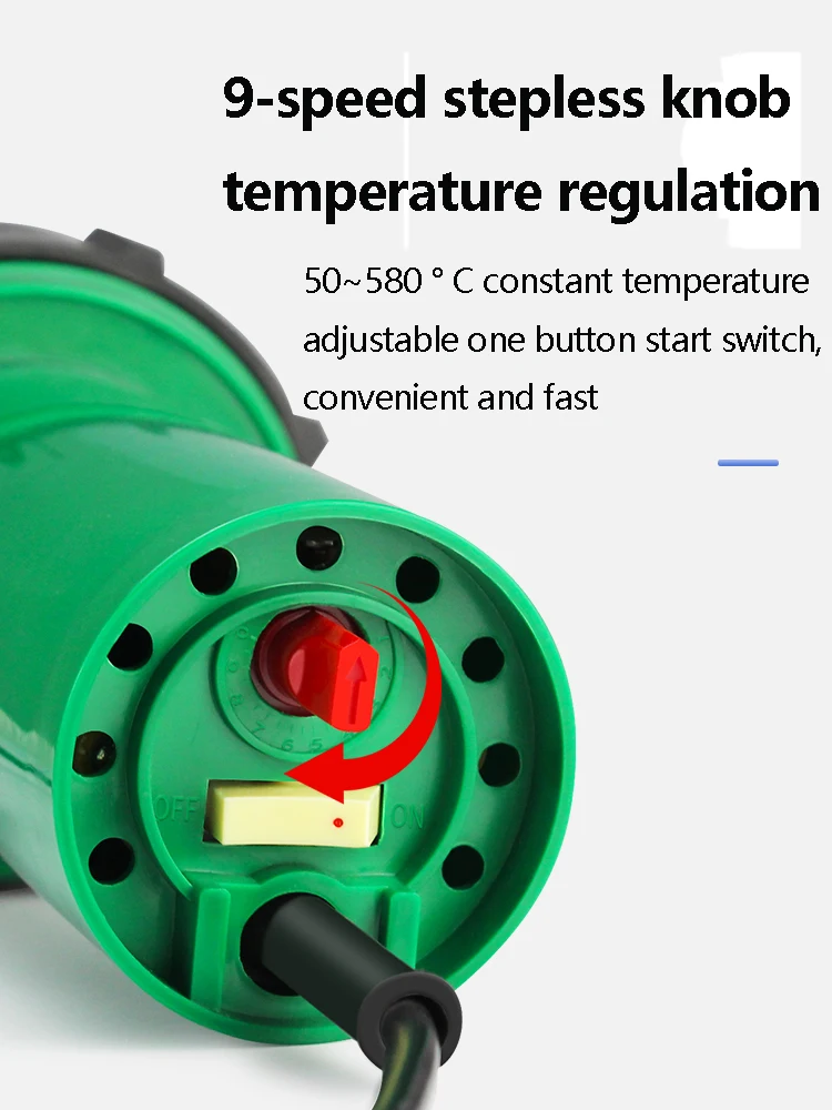 Split Type Plastic Welding Gun High-Power Temperature Regulating Hot Air Gun Car Bumper PP Plastic Floor Sink Welding Gun