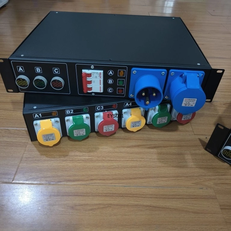 6-Channel 16A Power Distributor Box Line Array Audio Power Distributor Hub Signal Manager