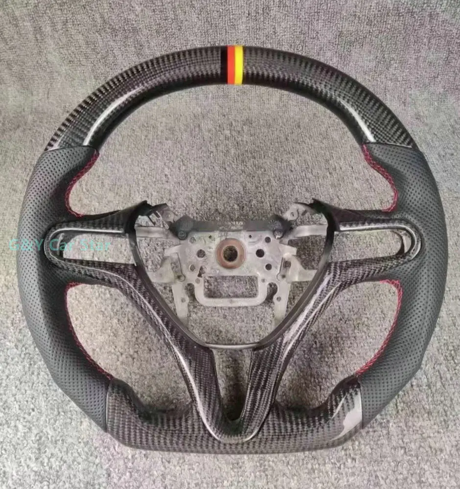 100% Carbon fiber Car Steering Wheel For 8 Generation Honda CIVIC 8TH