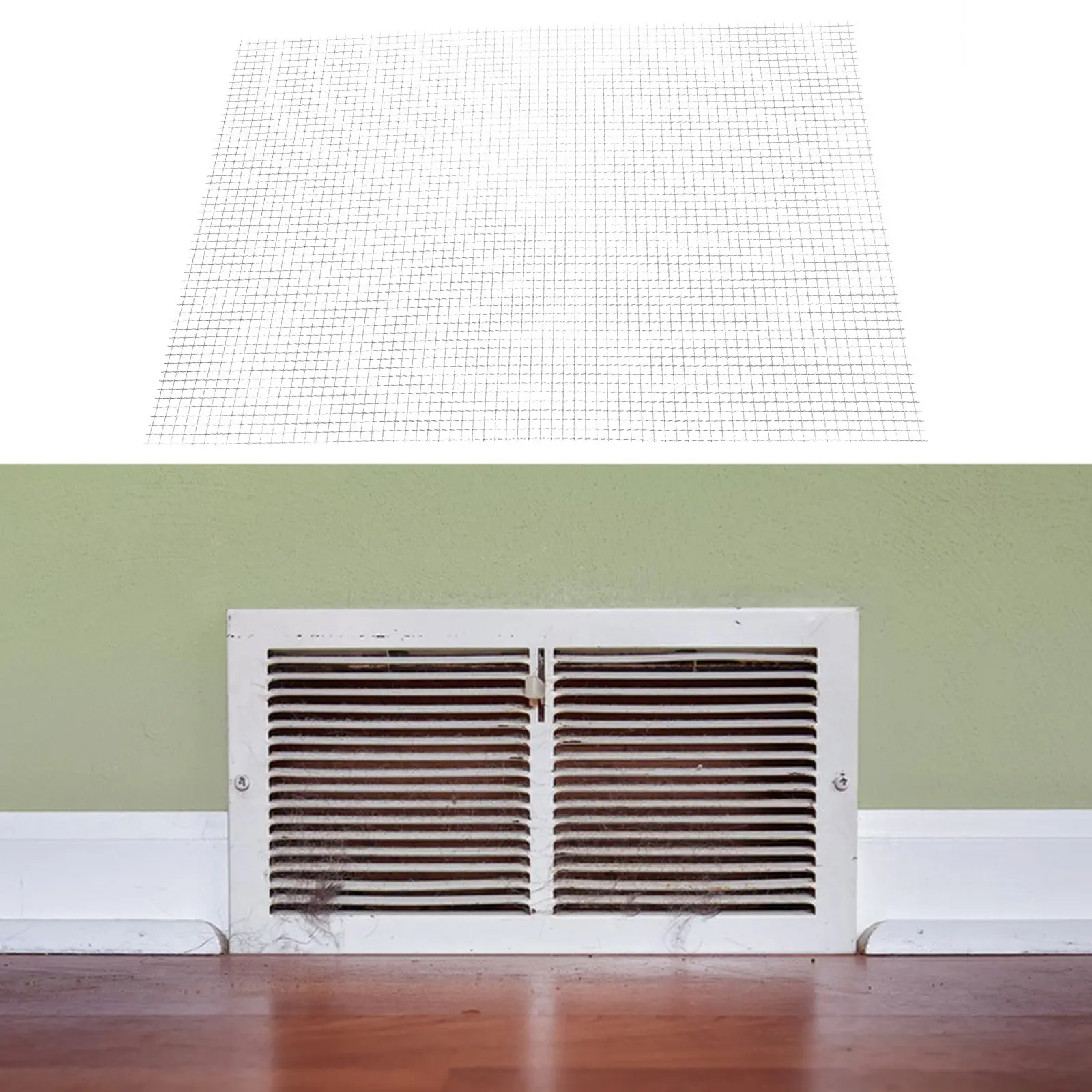 2Pcs Wire Mesh Screens Stainless Steel Vent Mesh Sheet for Window Door Airflow Barrier Metal Screen Sheet