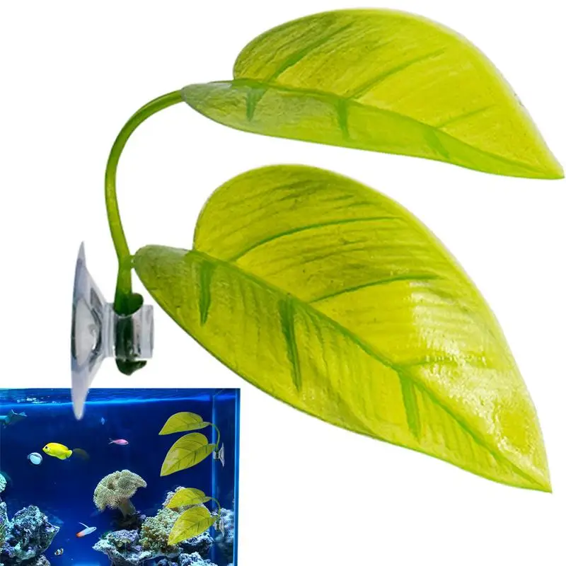 Betta Fish Rest Aquarium Leaf Plants Decoration Spawning Ornamental Plant Betta Fish Play Hide Leaf Hammock