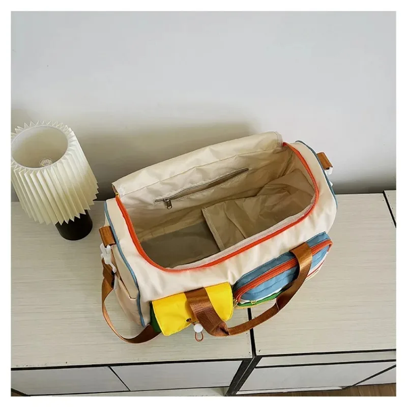 Bolsa de gimnasio informal para mujer, bolsas cortas de viaje de negocios, mochila deportiva para Yoga, bolsas de lona para natación y Fitness