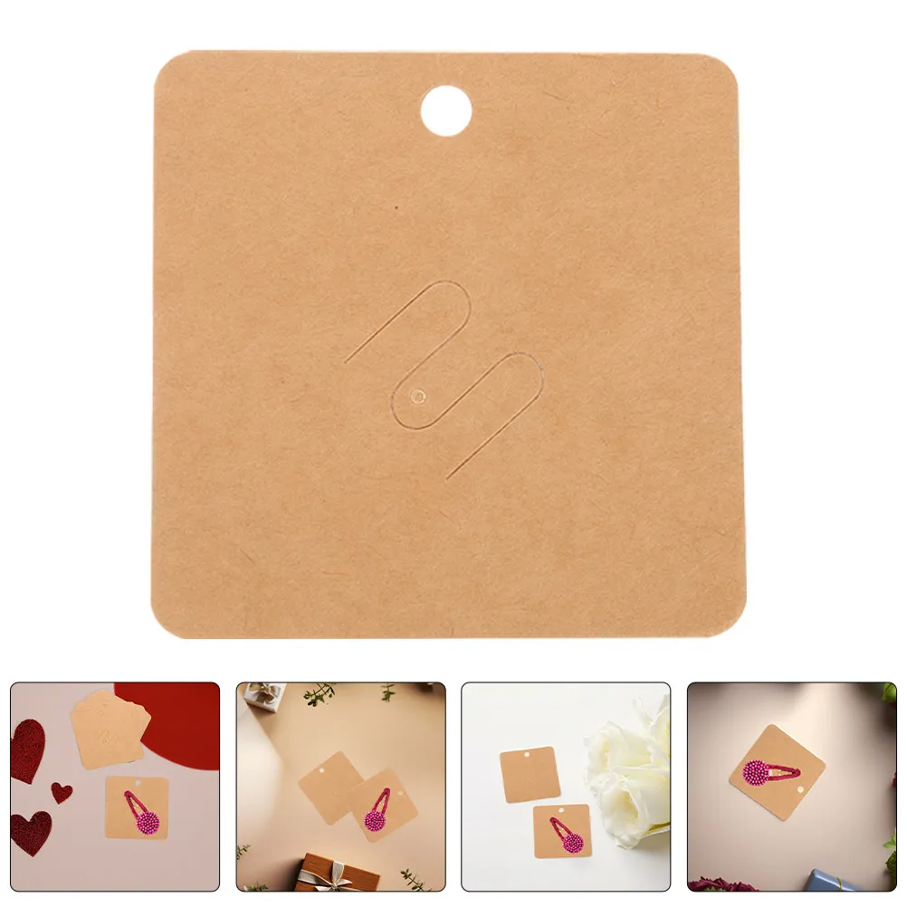 

100 шт. картонных карточек для брошей 7x7 см, пустые бумажные карточки для демонстрации ювелирных изделий, держатели для брошей, серег, ожерелий, браслетов