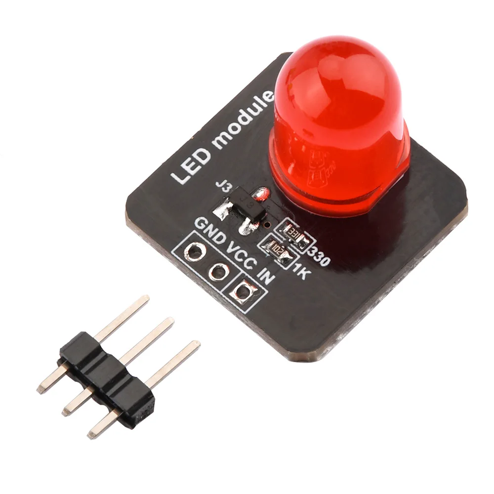 DC 3.3V-5V 10mm Light-Emitting Module LED Sensor Indicator for Arduino Control Microcontroller Control/Indicator/Light-Emitting