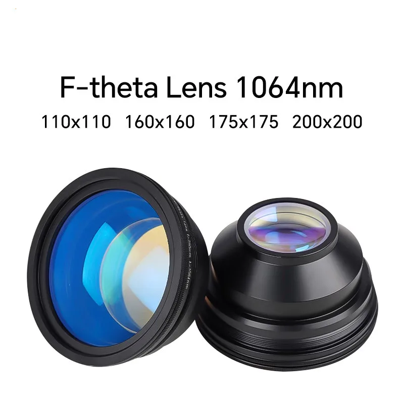 F-theta Scanner Lens 1064nm Fiber Laser Lens 200x200 110x110 175x175 Focus Laser Scanning Field Lens Galvo System