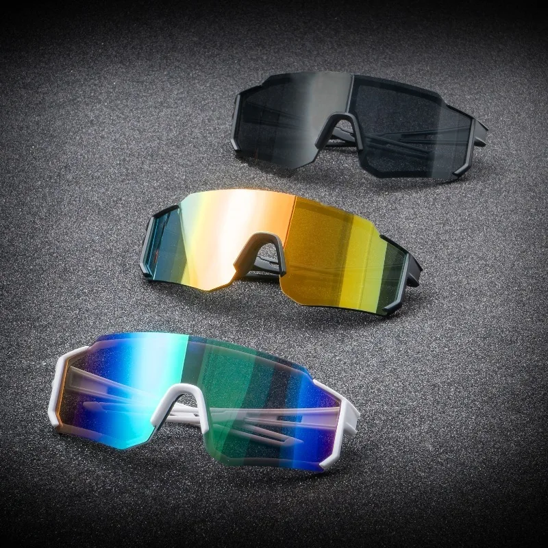 3-teiliges Set Unisex-Brillen mit großem Rahmen, modische Party- und Foto-Requisiten, winddichte AC-Gläser, PC-Material.