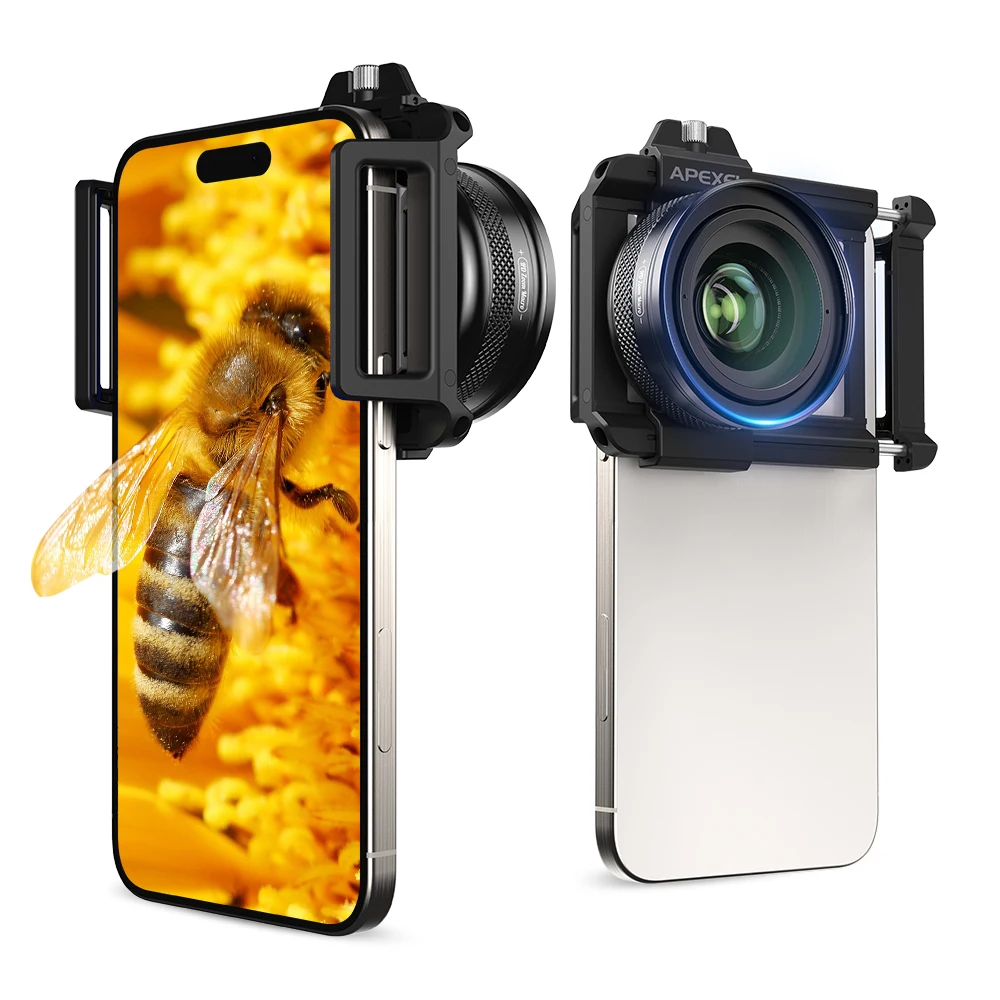 APEXEL جديد 10-20X عدسة تكبير ماكرو عالية الجودة HD عدسات صغيرة تدعم التصوير ماكرو العين آيفون سامسونج جميع الهواتف الذكية