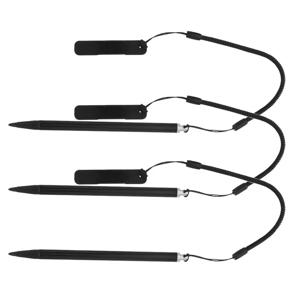 3Pcs Resistive Stylus Pens Metal Touch Screen Pen Spring Rope Holder Tablet Stylus for Handwriting Drawing Phone