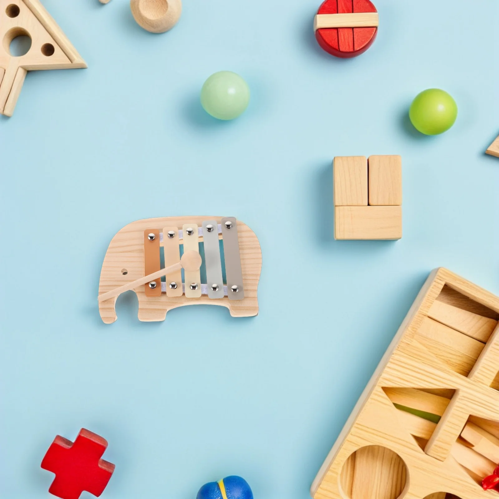 

Children's Musical Toys Toddler Instruments Montessori Xylophone Wooden Baby Metal