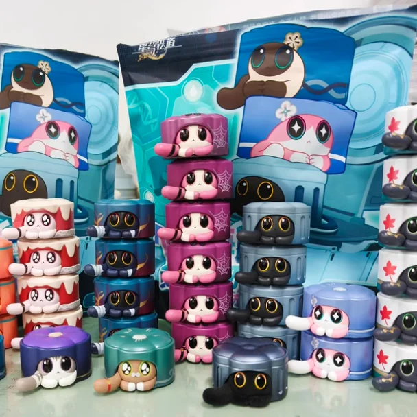 

Hot Genuine Genshin Impact Honkai: Star Rail Strange Pet Scraps Ruan Mei'S Creation Mini Blind Bag Peripheral Cat Cake Boy Gift