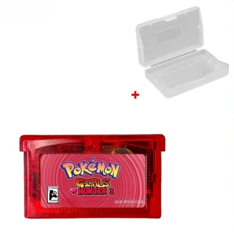 GBA Pokémon RTC New Version 2.0 Game Cartridge Featured Popular English Games Pokémon Crystal/Girls Hunter 3
