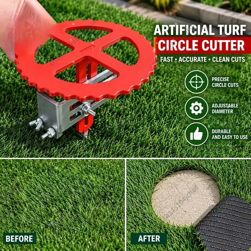 EE Artificial Grass Turf Installation Tool Circle Cutter Circular Marking Tool for Soccer Field Center and Penalty Spots