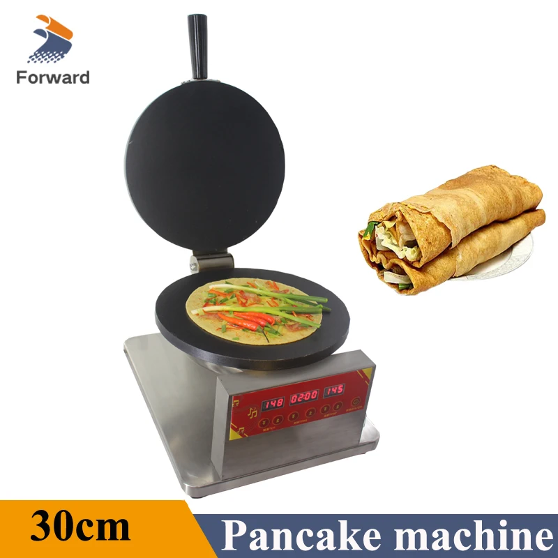 Crepe Pancake Making Machine 30cm Electric 220V Pancake Machine Baking Pan Kitchen Pancake Machine