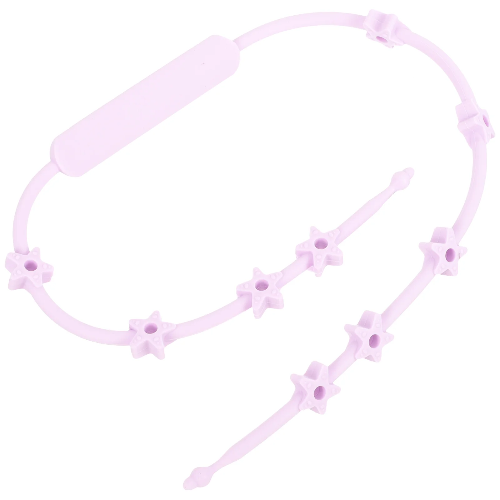 

Adjustable Silicone Pacifier Reusable Baby Stroller Safety Chain For Milk Cups Anti-Lost Strap Dishwasher Safe Soft Stretchable