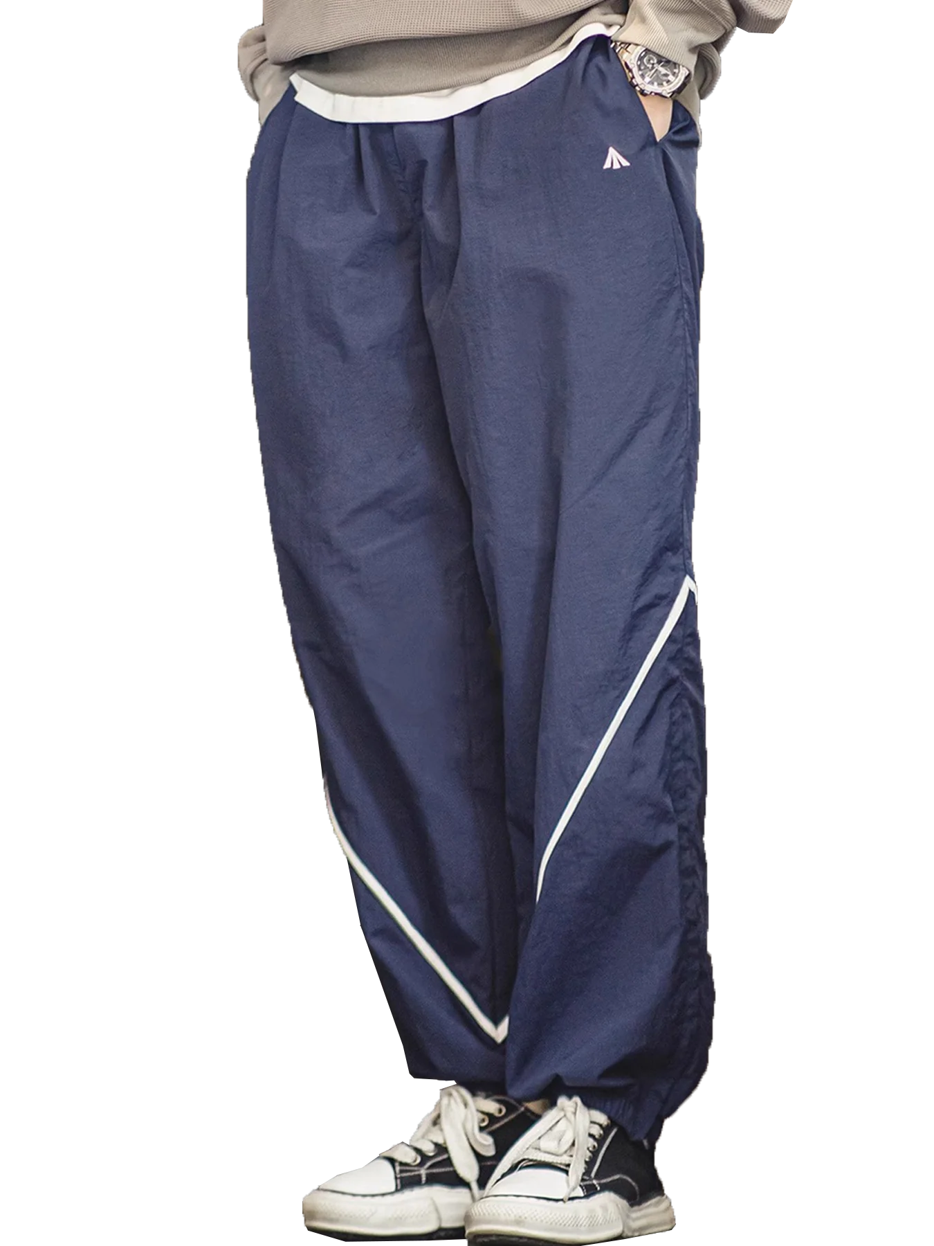 US Air Force Training Suit and Trackpants Set, Men's Nylon Waterproof Reflective Sports Jacket and Pants for Spring and Autumn