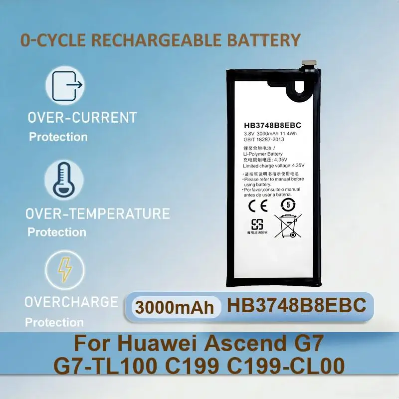Battery For Huawei Ascend G7 G7-TL100 C199 C199-CL00 Nova Y70 Honor Play 7T X20 SE 4G Enjoy 50 60 Mate 8 Mate8 NXT-AL10