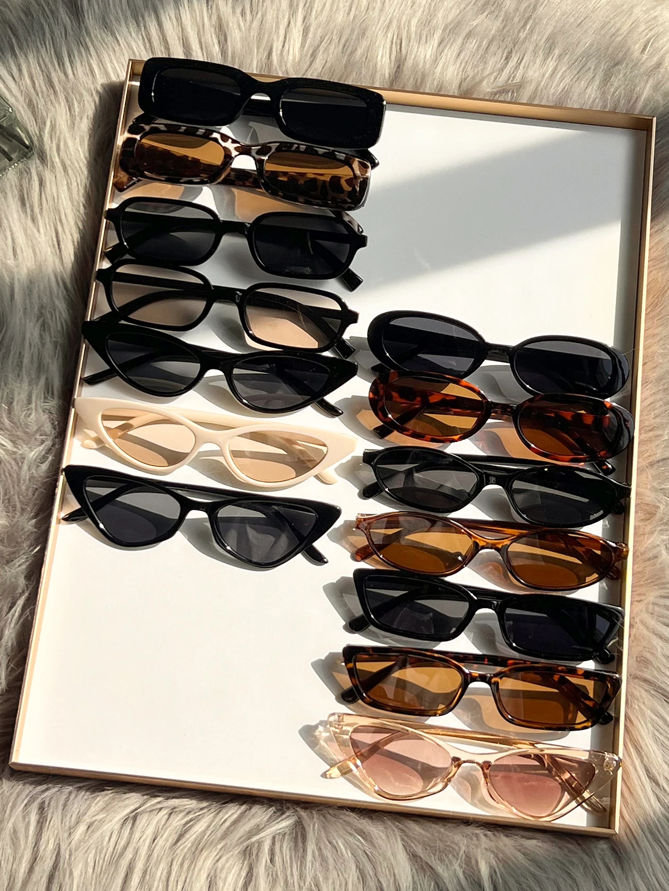 14Pcs Fashionable Classic Styles, Unique Black and Retro Tortoiseshell Frames, Suitable for Daily Commuting and Outdoor Activiti