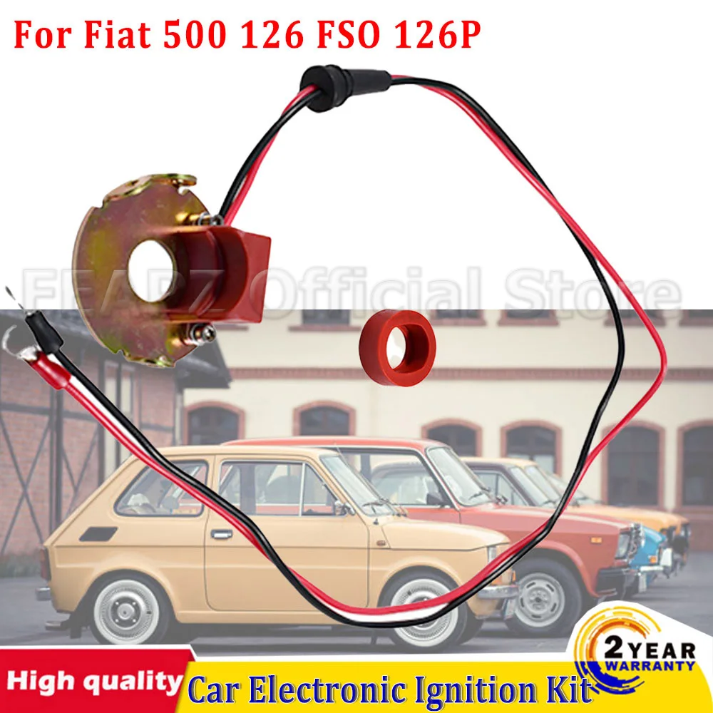 

Автомобильный комплект электронного зажигания для Fiat 500 126 FSO 126P, 2-цилиндровый электронный 600, 2-цилиндровое обновление от точек до электроники
