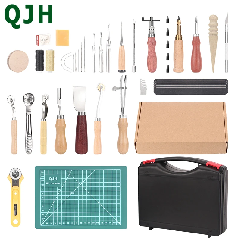 

Leather Sewing Tools Kit Manual Sewing Machine Speedy Stitcher Leather Craft Punching Groover Tools Accessories Set