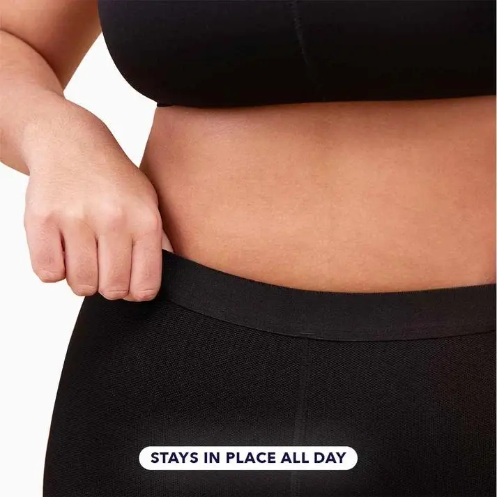 15-20mmHg Fußlose Kompressionsstrumpfhose mit hoher Taille, Übergröße S-4XL – Detail 5