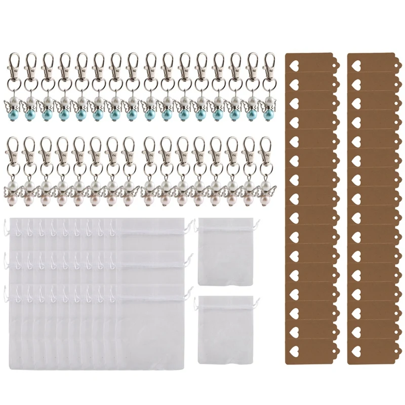 Ciondolo angelo custode, Set di 32 regali per gli ospiti, angelo custode con borsa in Organza, ciondolo in carta Kraft per regali per gli ospiti