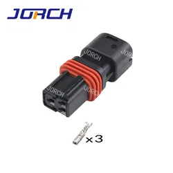 10 Sets 3 Pin Female Wiring Waterproof Electrical Connector Auto Housing Plug