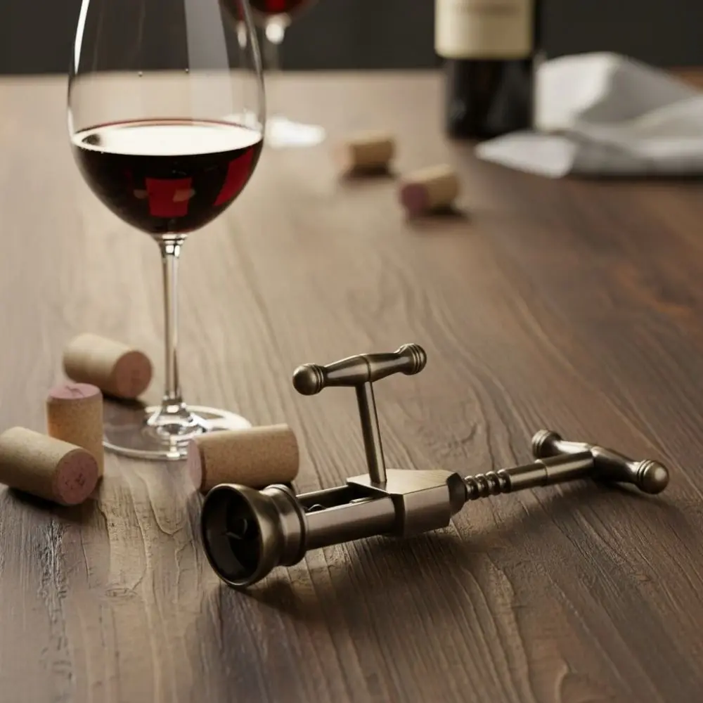 Faucet Design Zinc Alloy Corkscrew Corrosion-resistant Non-deforming Cork Puller Comfortable Handle Vintage Wine Bottle Opener - view 5