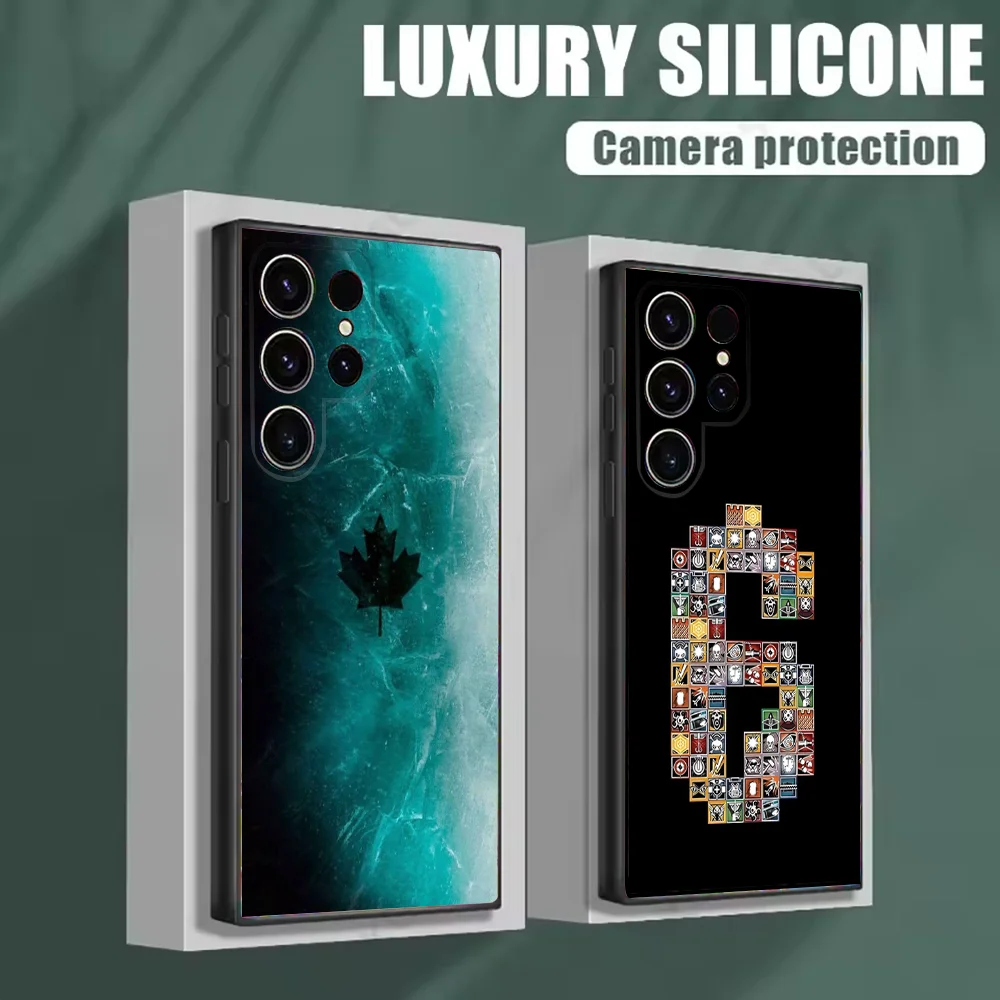 

R-Rainbow Game S-Six S-Siege Phone Case For Samsung S25,S24,S21,S22,S23,S30,Ultra,S20,Plus,Fe,Lite,Note,10 Black Soft Shell