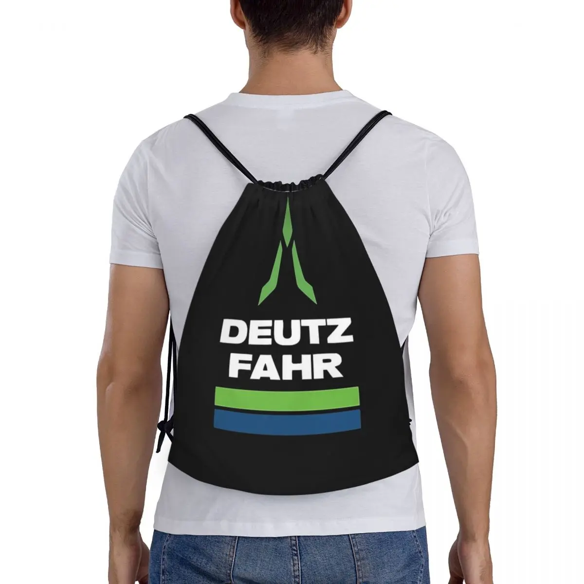 

Deutz Fahr Logo Merchandise Backpacks Casual Portable Drawstring Bags Sports Bag Book Bags For Travel School