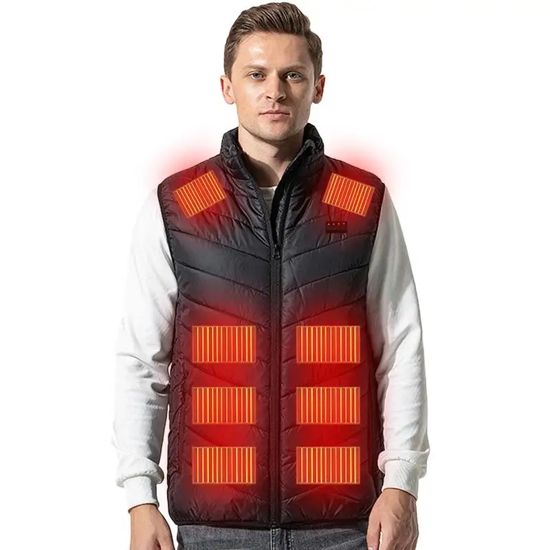 21 Areas Heated Vest Men Jacket Heated Winter Womens Electric Usb Heater Heating Jacket Man Thermal Vest Body Warmer Coat