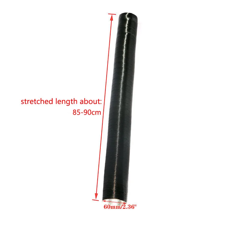 

90mm Air Pipe Hose Line Heater+ Air Vent Outlet flat +T Piece Connector Set For Diesel Heater for Webasto Dometic Planer