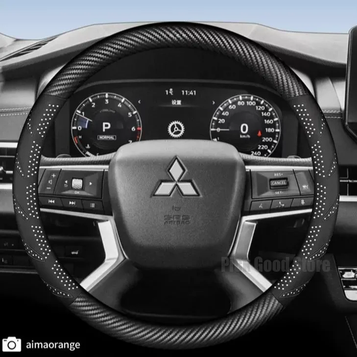 Car Steering Wheel Cover For Mitsubishi Pajero Lancer Outlander L200 Asx Triton Raliart Colt Evolution EX 2026 Car Accessories