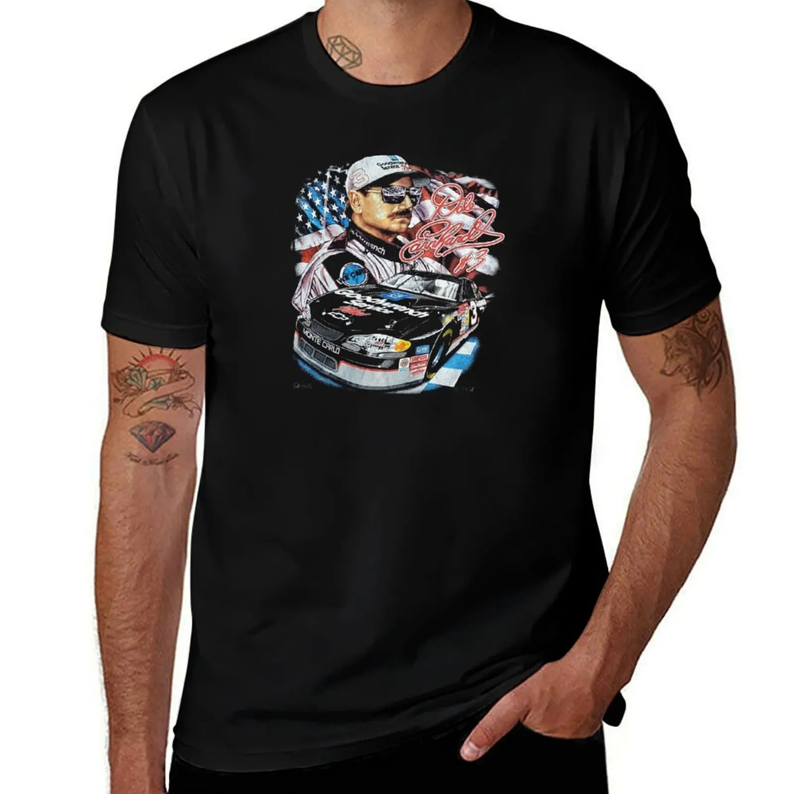 Dale Earnhardt Monte Carlo Retro Vintage T-Shirt Relaxed Fit Casual Short Sleeve Top