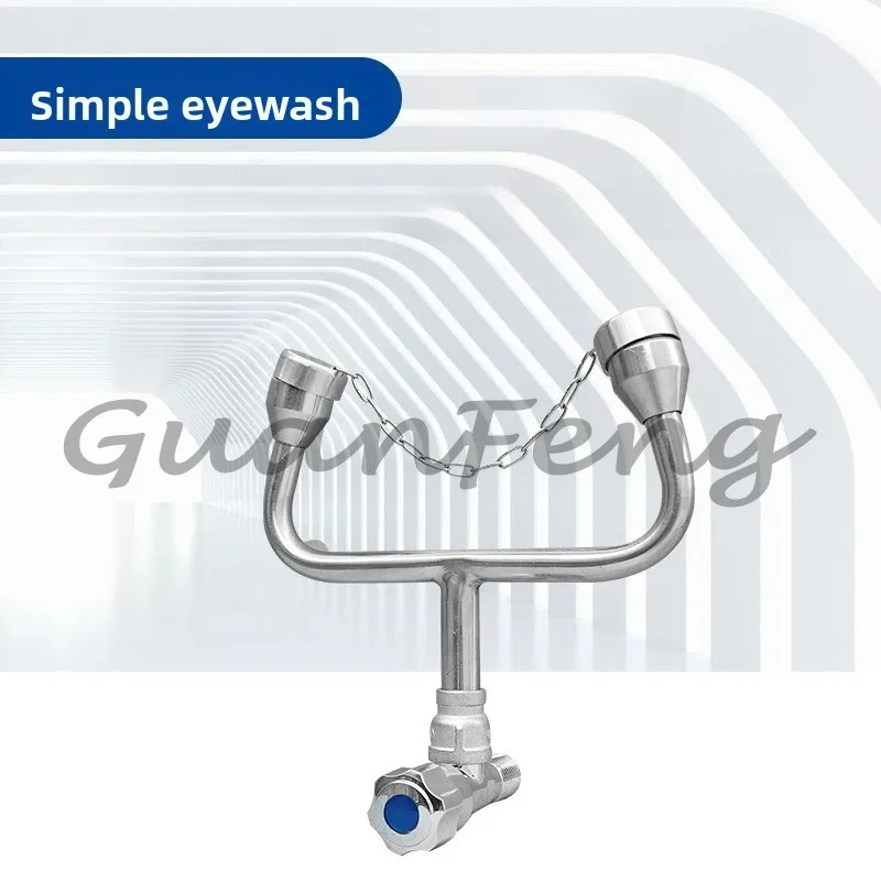Emergency Eye Wash Station Reliable Continuous Water Eye Wash Station Easy Install 304 Stainless Steel For Factories/ laboratory