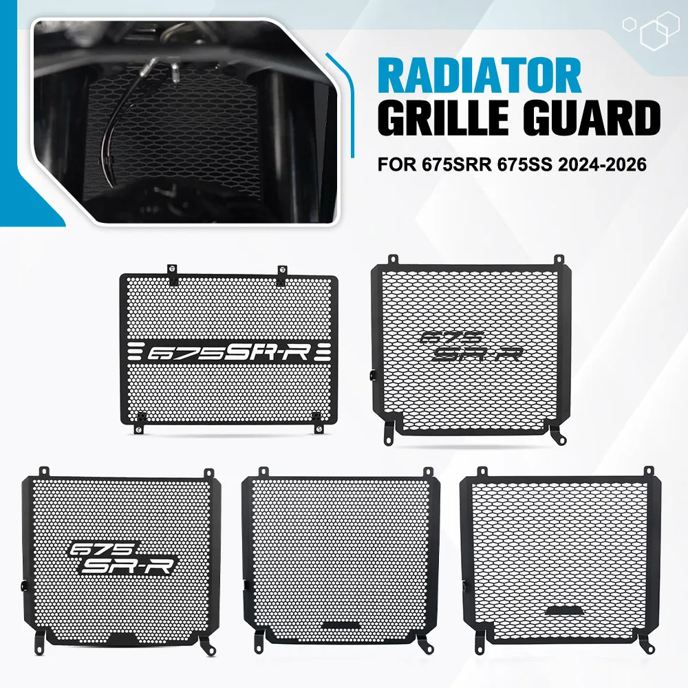 

Radiator Guard Grille Cover Protector For CFMOTO 675 SR 675 SR-R 2024-2025-2026 NEW Motorcycle GUARD Accessories Black Aluminium