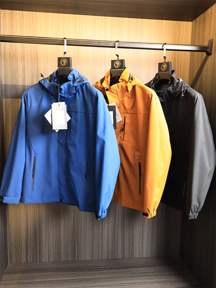 

Водонепроницаемое техническое мужское пальто из высококачественного плетения Densi, осеннее ветрозащитное пальто с капюшоном из полиэфирного волокна Faion Urban Sle