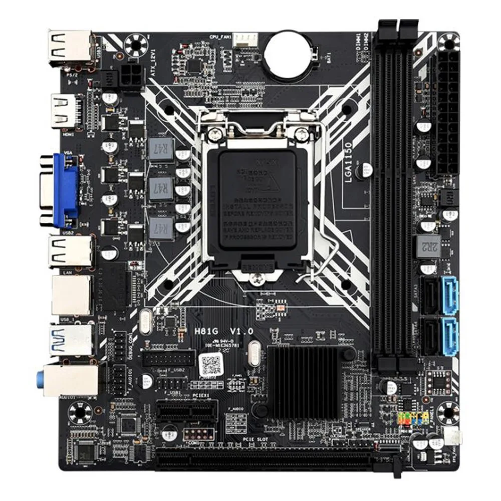 

H81G Computer Motherboard, Supporting Intel Core Celeron/Pentium E3 V3 LGA1150 Full Range of Kit Game Motherboards