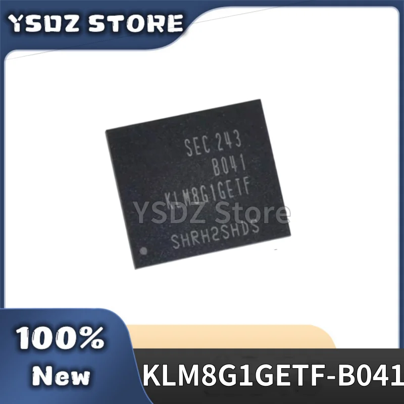 1-5PCS/LOT 100% New original KLM8G1GETF-B041 KLM8G1GETF BGA153 EMMC 5.1 8GB in stock