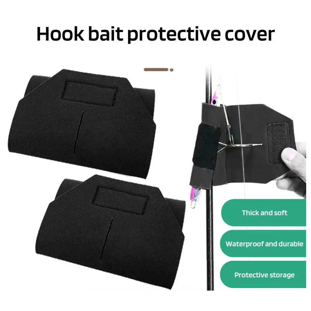 Fishing Bait Protector Rod Wrap Strap Waterproof Adjustable Fastener Tape Fishing Lure Protective Cover Outdoor Fishing Supply