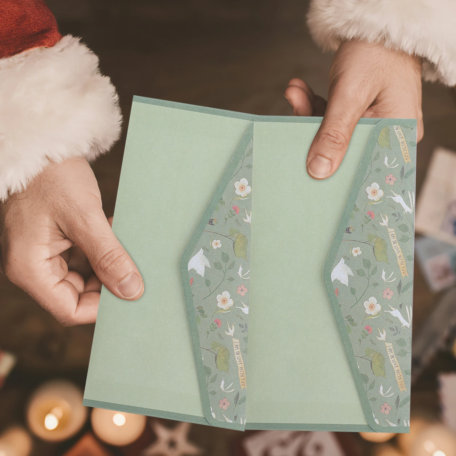 

1Set Vintage Floral Letter Stationery Set with Lined Paper Envelopes Elegant Writing Pad Kit for Thank You Notes Fall Harvest