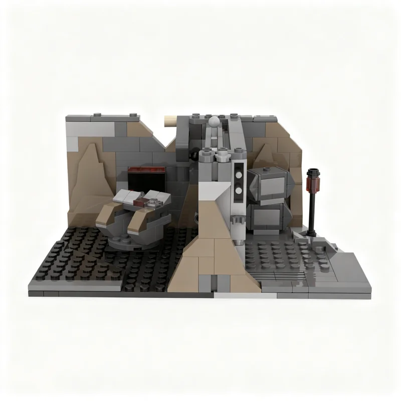 224pcs MOC Ambush Battle Alternate Star Model Building Blocks Toy Architecture Christmas Gifts DIY Creative Education Brick