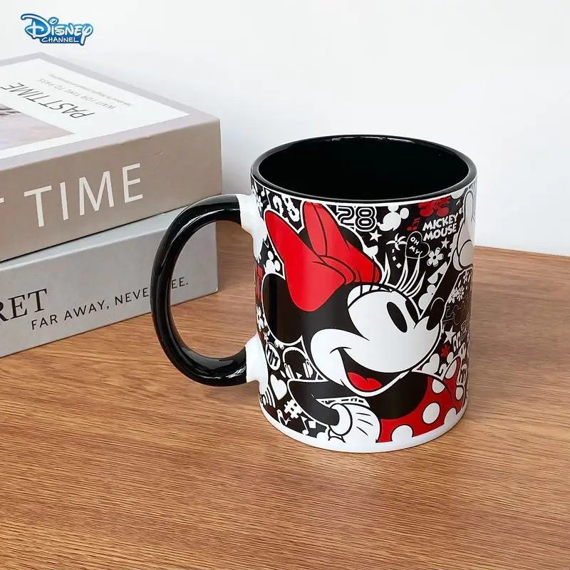 Disney Mickey Mouse Mickey Minnie peripheral quirky creative water cup cute cartoon ceramic mug coffee cup home decoration