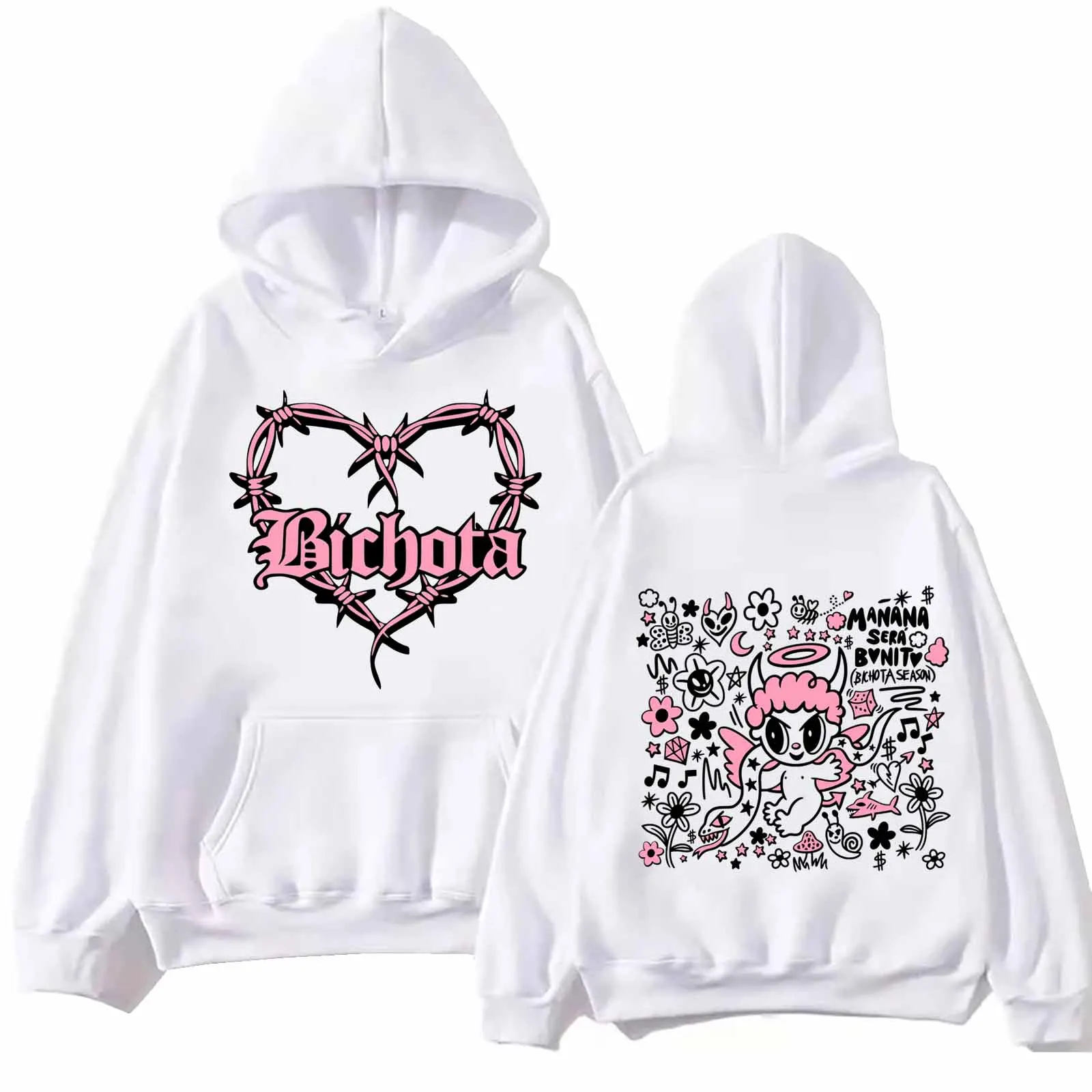 

2024 Karol G Bichota Tour Hoodie Man Woman Harajuku Pullover Tops Sweatshirt Fans Gift