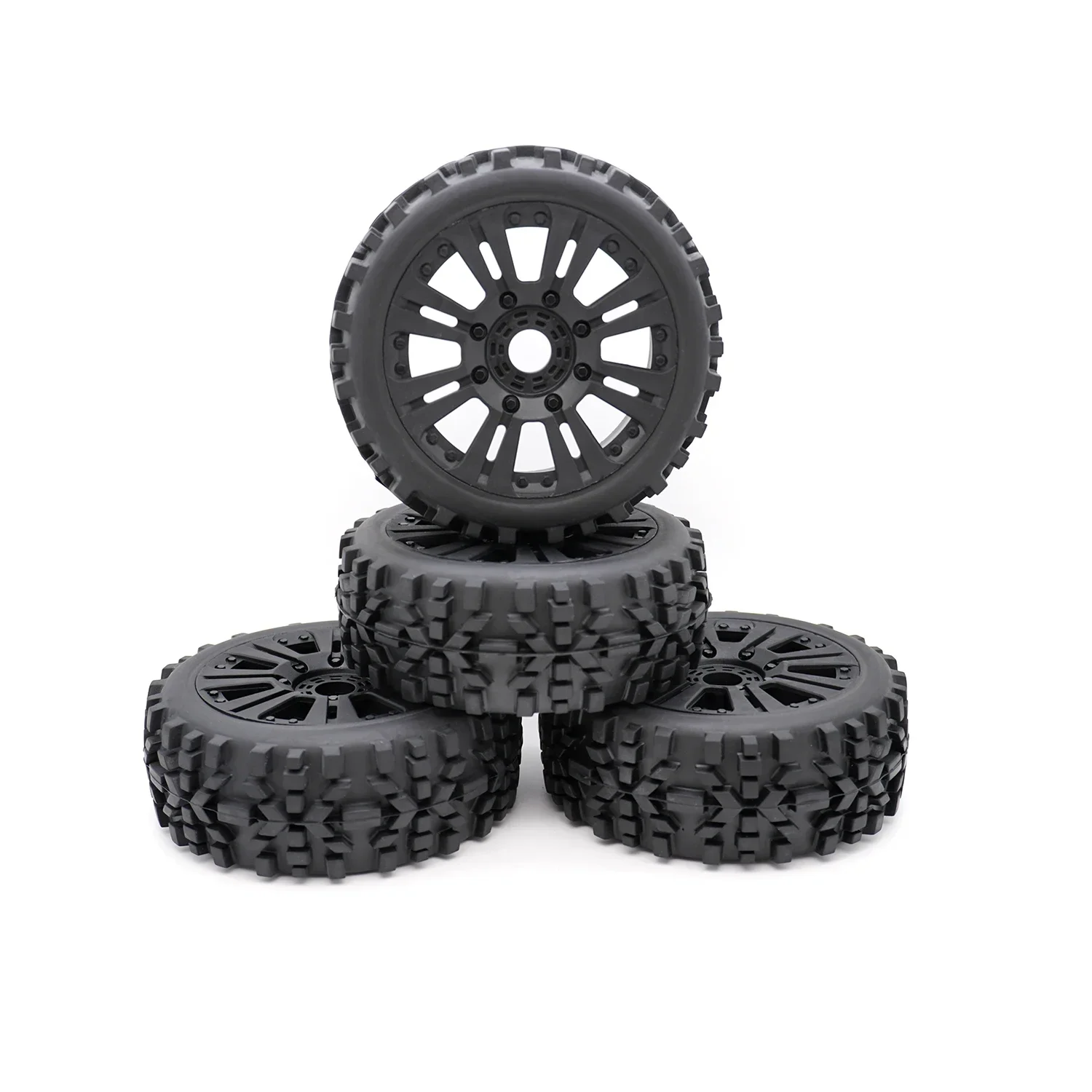 

4pcs 120mm 1/8 RC Off-Road Buggy Wheels Tire 17mm Hex for ARRMA Typhon Talion Trxs Redcat Team Losi Kyosho HPI HSP VRX RC Car