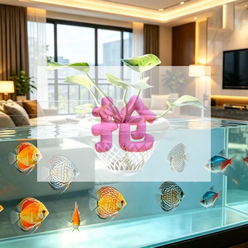 Hydroponic Floating Aquarium Planting Basket Soilless Culture Net Pots DIY Decor