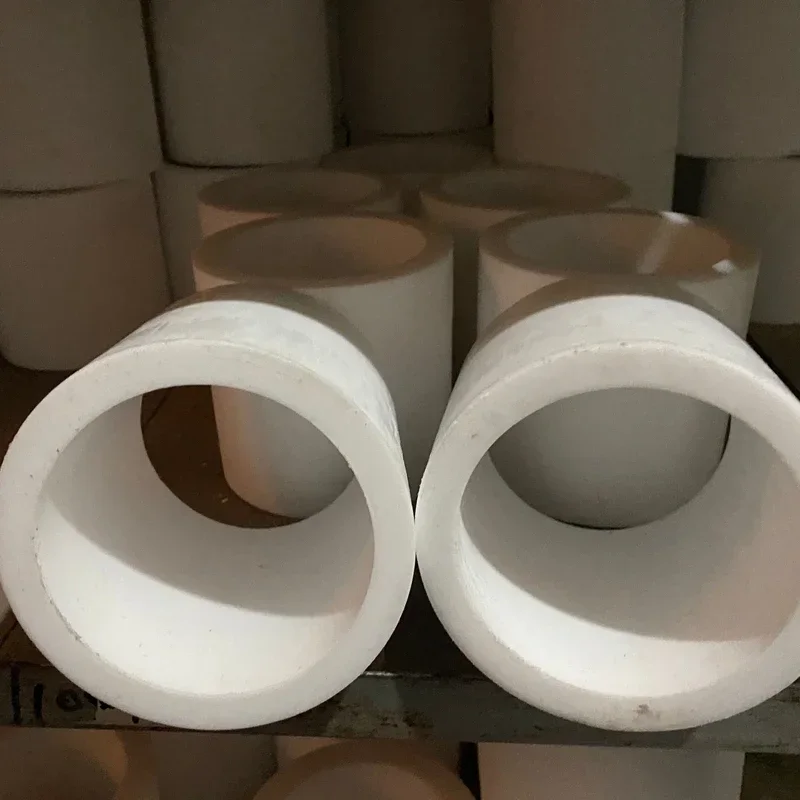 OD 40mm 50mm 60mm customize White polytetrafluoroethylene hollow rod environment-friendly non-toxic DIY PTFE sleeve PTFE bar