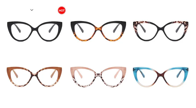 Stylowe okulary kocie oczy w kolorowych oprawkach – korekcyjne dla krótkowzroczności i do czytania 23 Sbdfa02320e23408ab7e3d391c48ab102Z