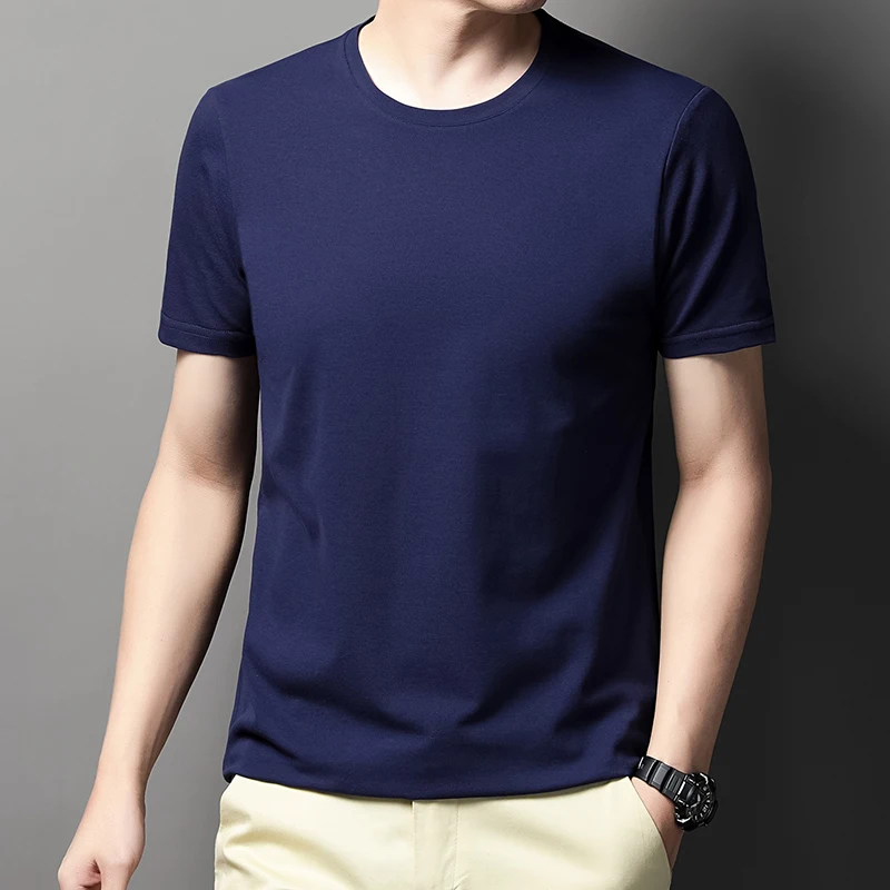 

Men's T Shirts,230GSM 100% Cotton Soft,Short Sleeve Solid Crew Neck T-Shirts