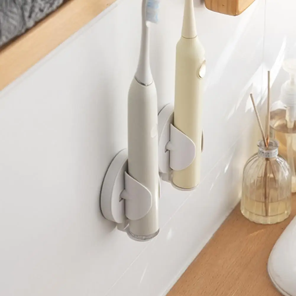 Non-slip Plastic Wall-mounted Electric Toothbrush Holder Stand for Kitchen