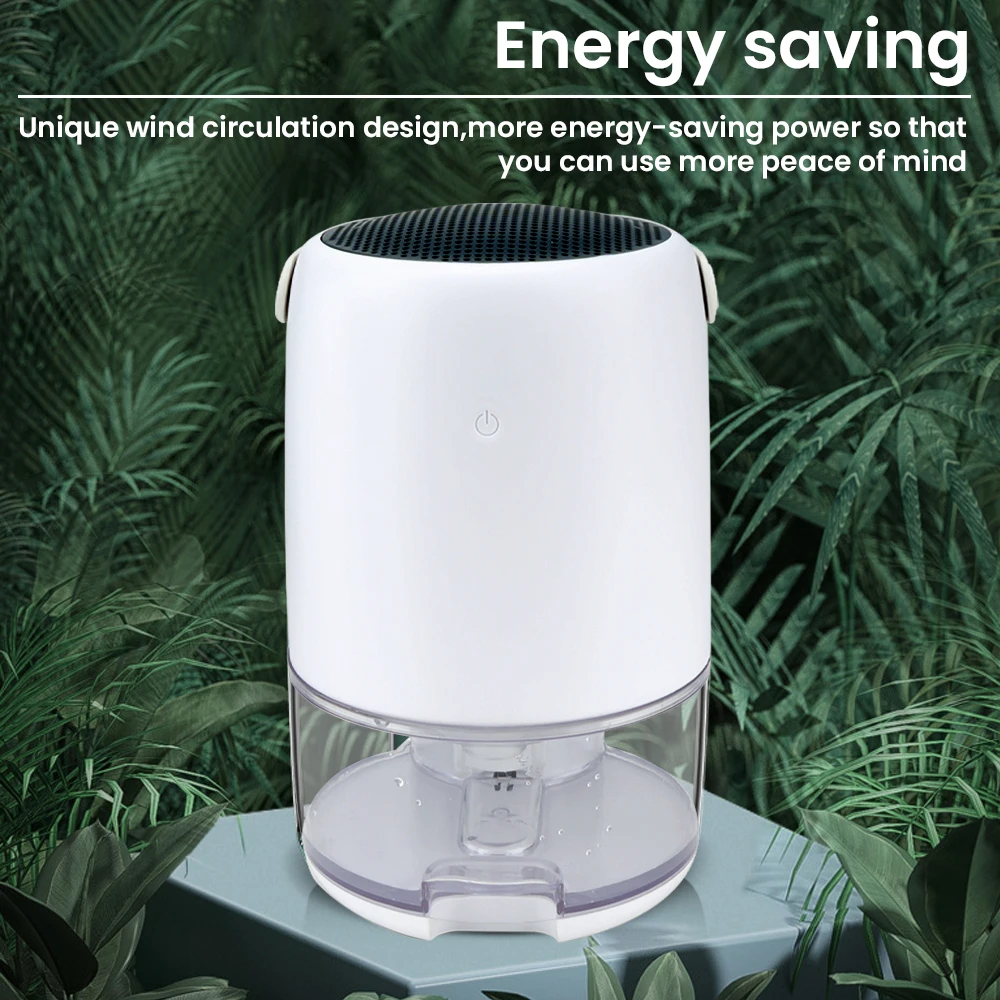 

Небольшой осушитель воздуха, портативный осушитель воздуха, большая емкость, 1100 мл, осушитель влаги в помещении, очистка воздуха для спальни, автоматическое отключение